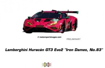 Lamborghini Huracn GT3 Evo2 Iron Dames Nr.83 DTM 2023, Digital132, Carrera 20032009