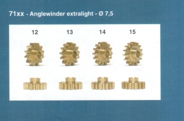Motorritzel 14Z Anglewinder (7,5mm), 2 Stk., NSR 7114
