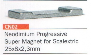 Fahrwerksmagnet Slot.it 25x8x2,3mm C-Shape Neodymium f.Slotcars 1:32 SCALEXTRIC u.., SlotIt SICN02