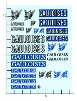 Virages Decal GAULOISES - 1/24, VIR008