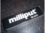 Milliput Putty Black two part epoxy putty, MIL05
